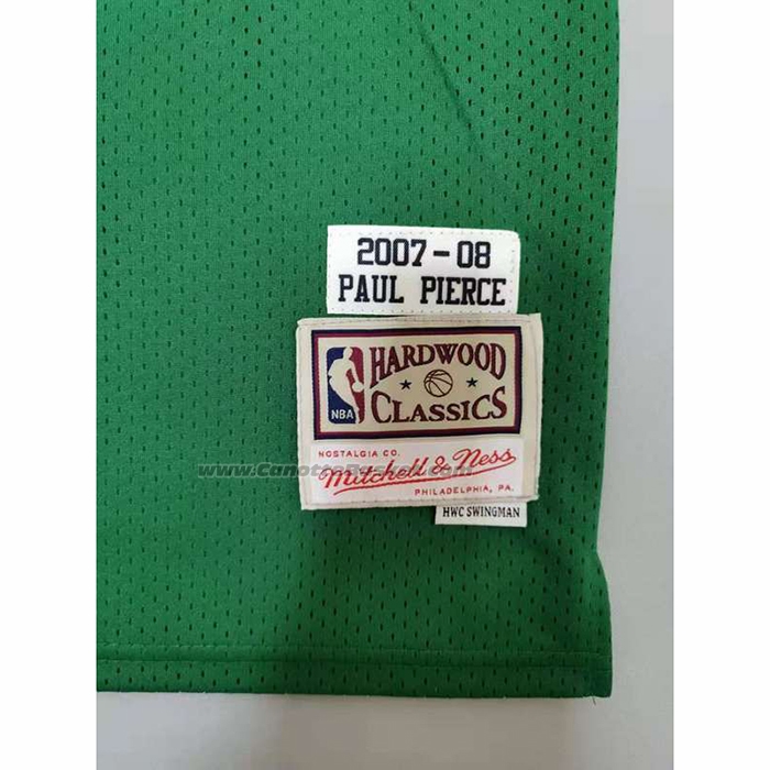 Maglia Boston Celtics Paul Pierce NO 34 Mitchell & Ness 2007-08 Verde
